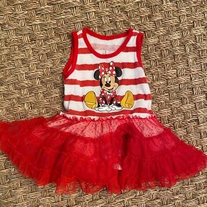 Disney Minnie Dress w/ tutu skirt